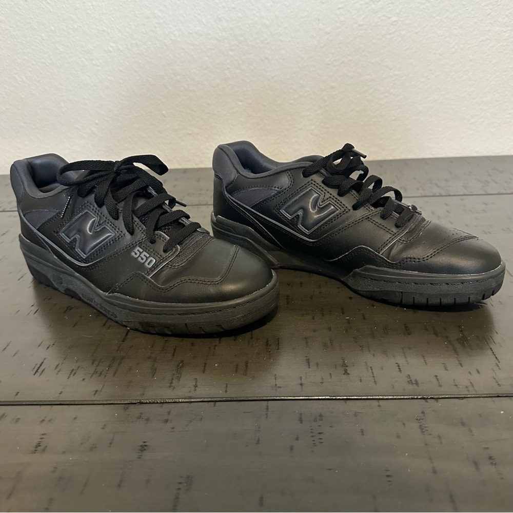 New Balance Men’s 550 Triple Black Sneakers